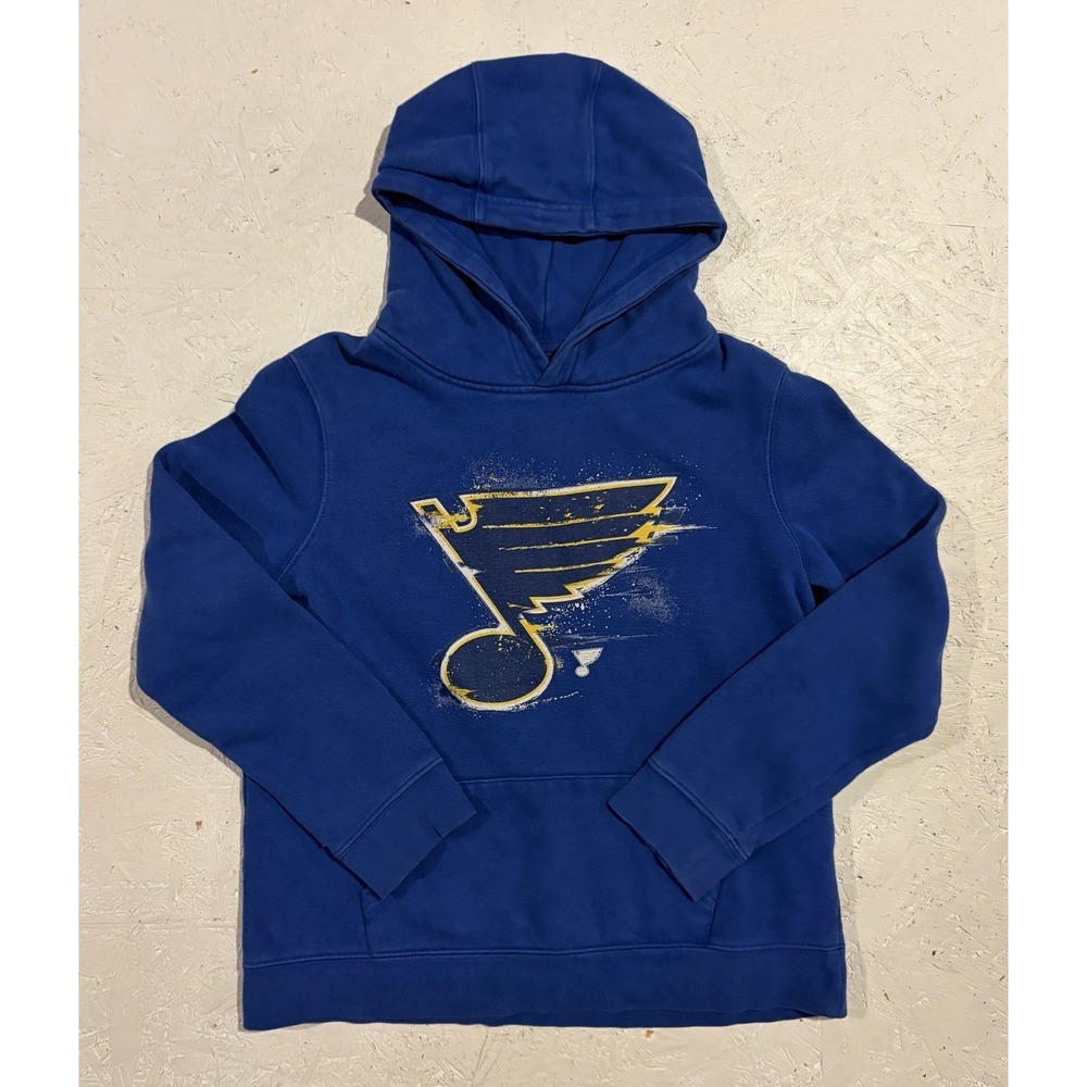 Fanatics St Louis Blues Sweatshirt Hoodie‎ Youth Large Boys NHL Hockey Pullover